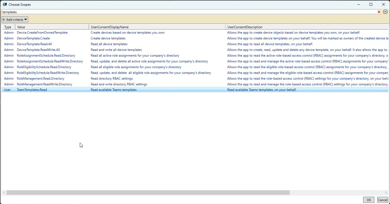 Permissions Grant via PowerShell